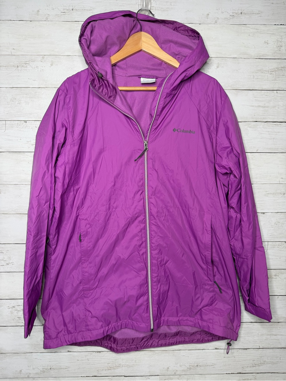 Columbia Women's Switchback II Lined Long Rain Jacket - Plus Size 1X